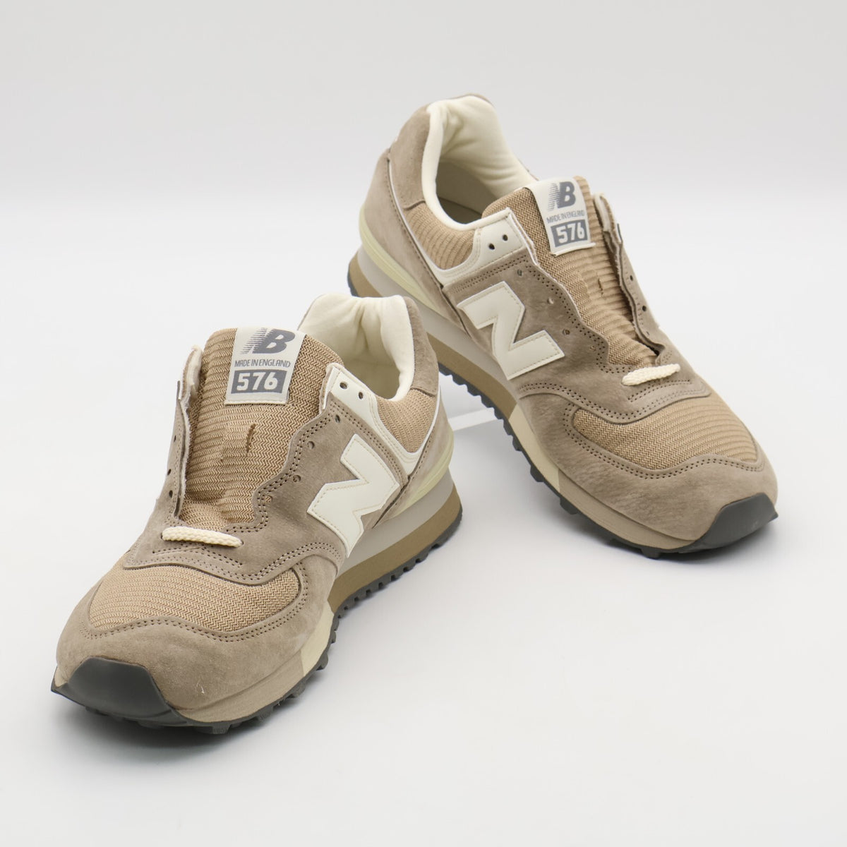 OU576BEI New Balance 576 Beige Brown Cream White Encap C-Cap Made in UK (Men's)