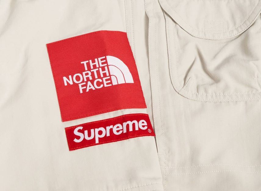 Supreme The North Face Trekking Convertible Jacket Moonlight Ivory