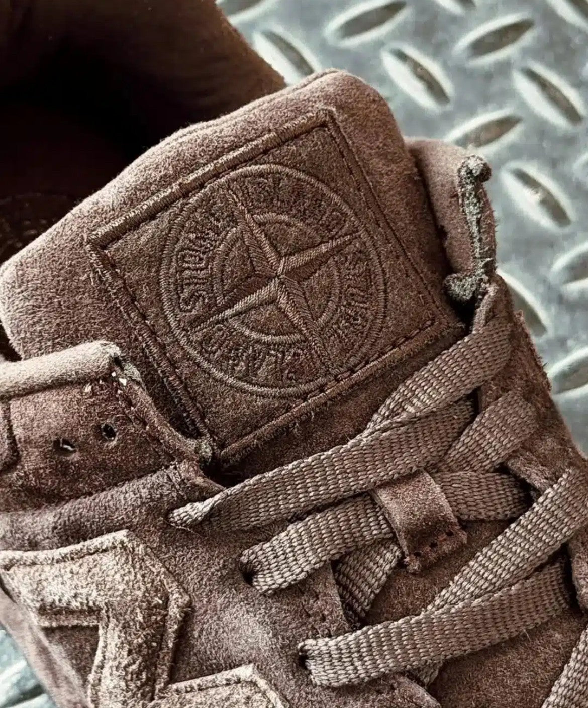 U574BSI1 Stone Island New Balance 574 Legacy Ghost Brown (Men's)