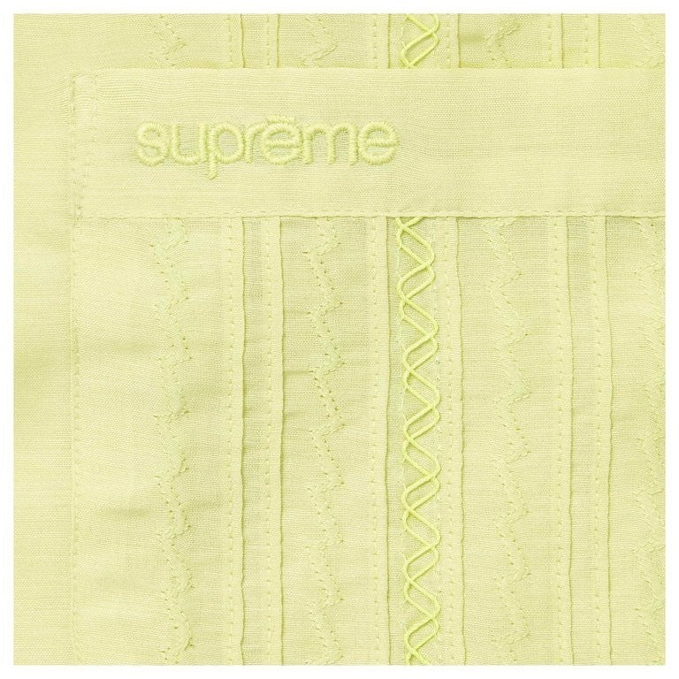 Supreme Pintuck S/S Shirt Lime