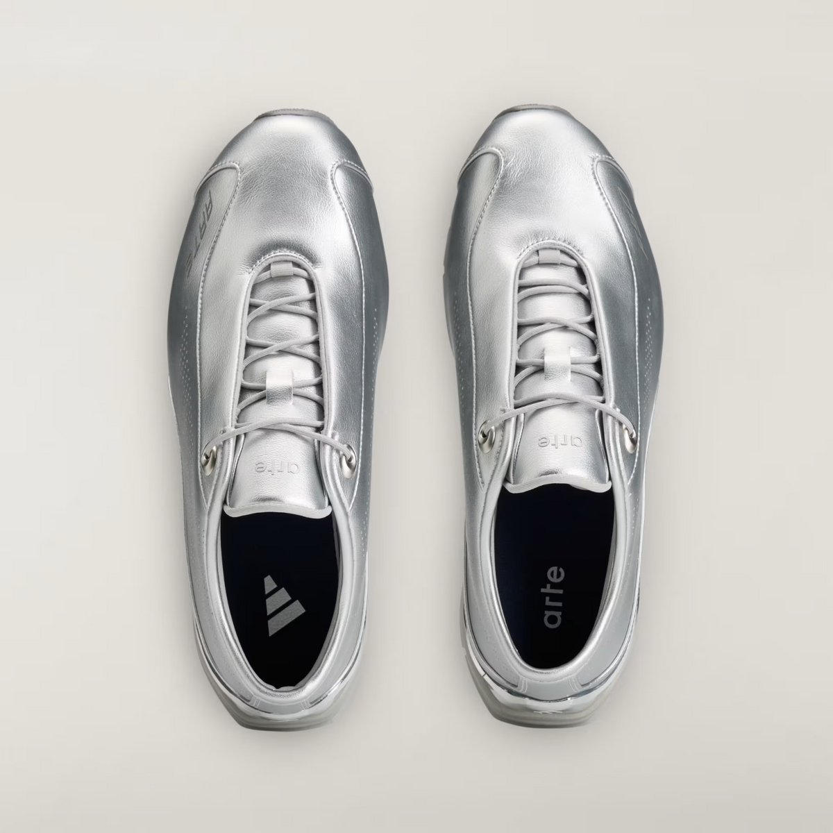 KI4142 Arte Antwerp Ã adidas F50 Feather Patent "Silver Metallic" (Men's)
