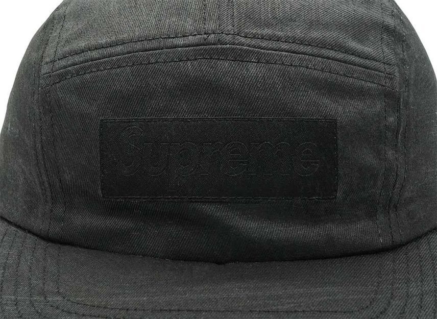 Supreme x MM6 Maison Margiela Painted Camp Cap Black