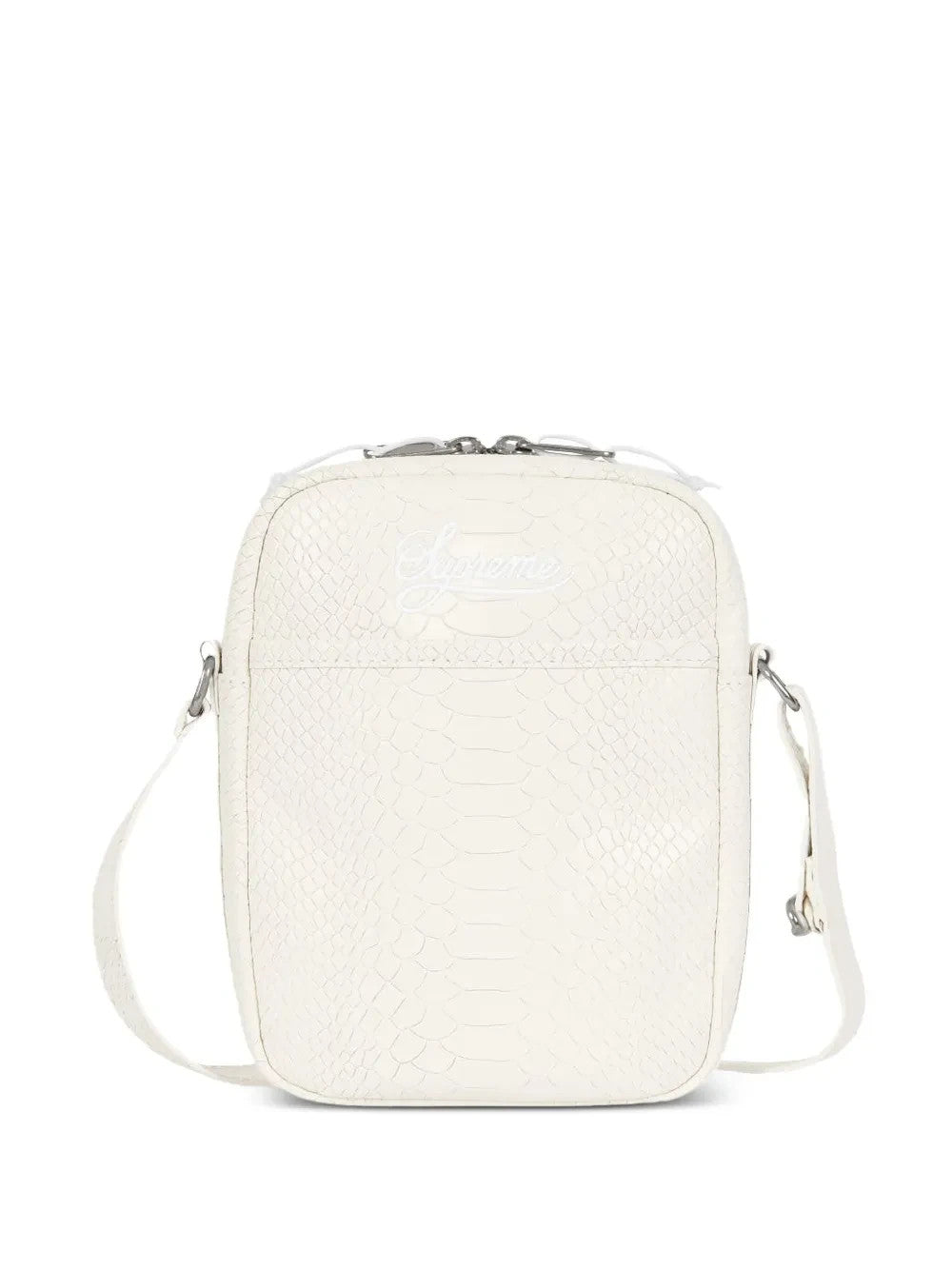 550297 Supreme Nike Leather Shoulder Bag White HJ7964-121