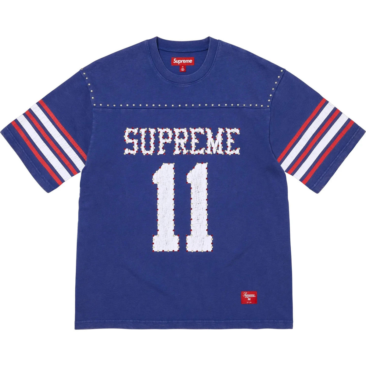 Supreme Studded S/S Football Top Blue