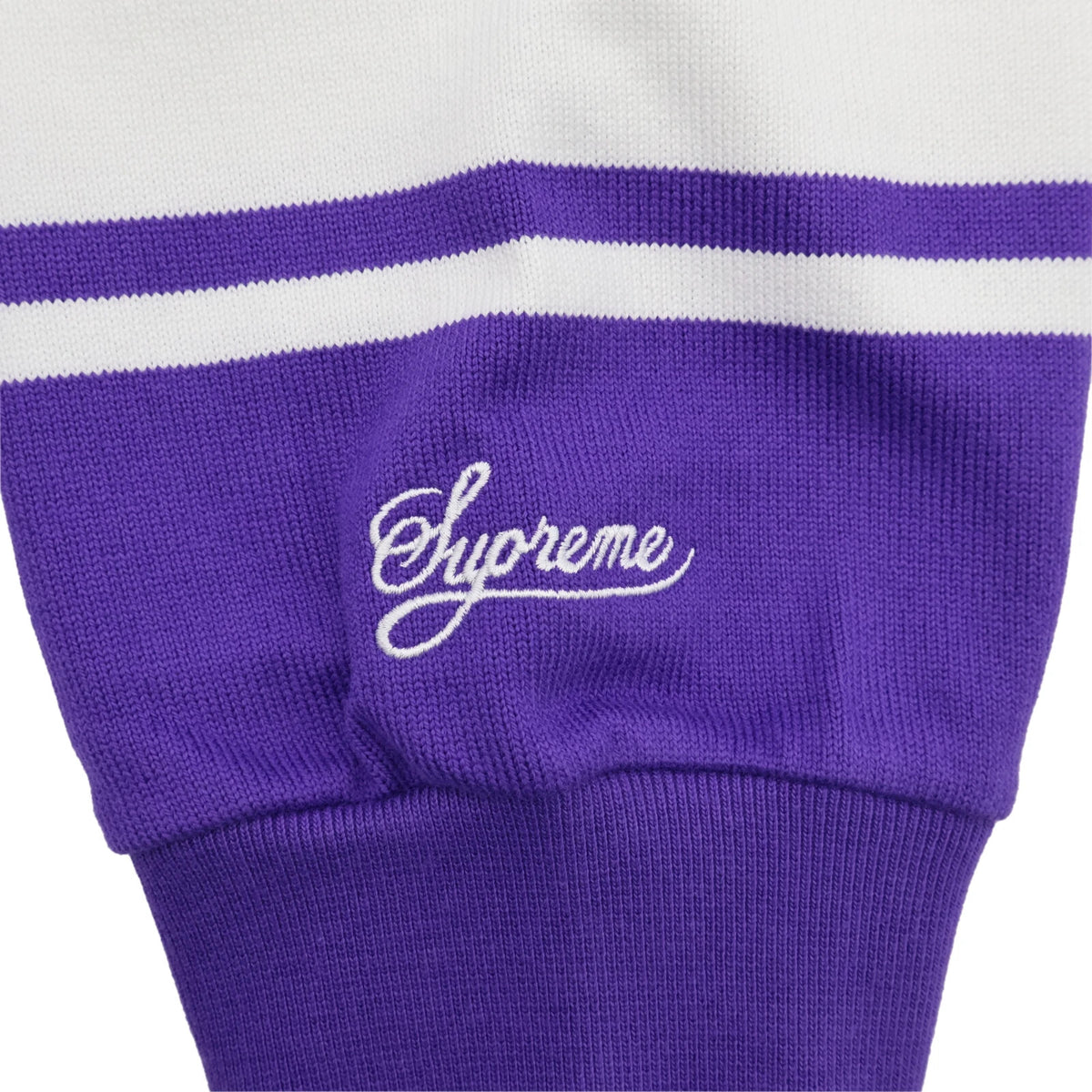 Supreme  Nike Stripe Rugby Purple
