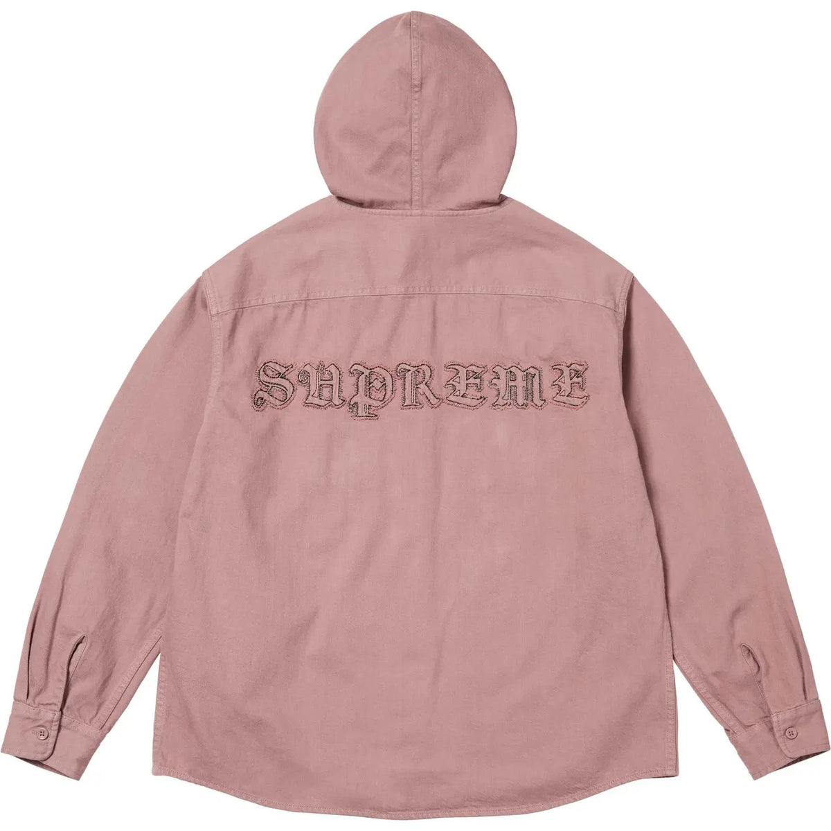 Supreme Hooded Denim Shirt Dusty Pink