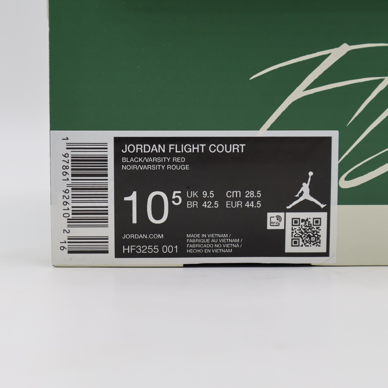 HF3255-001 Nike Jordan Flight Court Black Gum (Men's)
