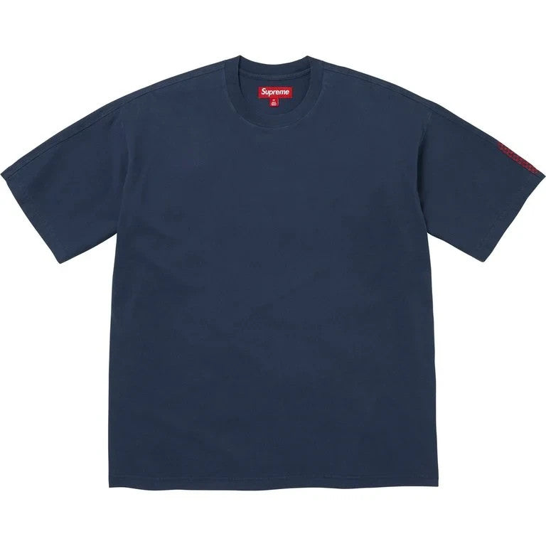 Supreme Checkerboard Intarsia S/S Top Navy