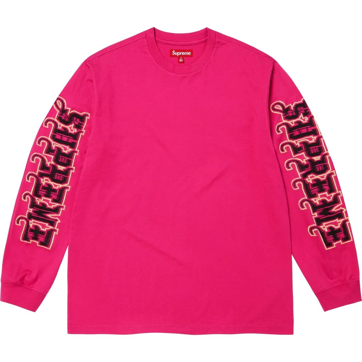 Supreme Intarsia Sleeve L/S Top Fuchsia