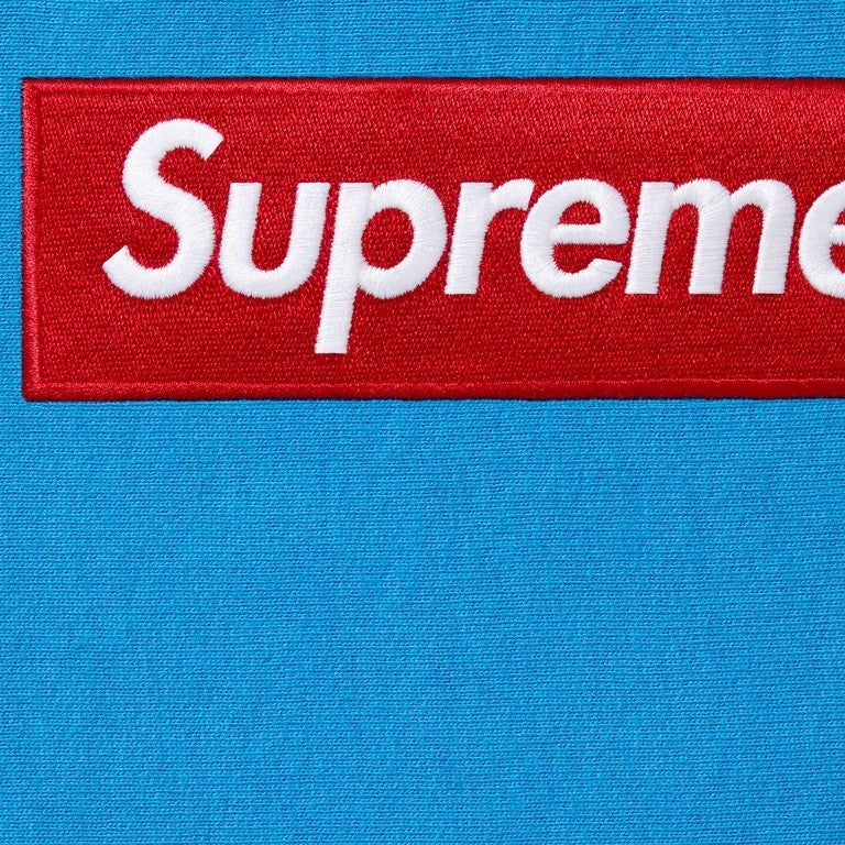 Supreme Box Logo Hooded Sweatshirt (25FW) Cyan