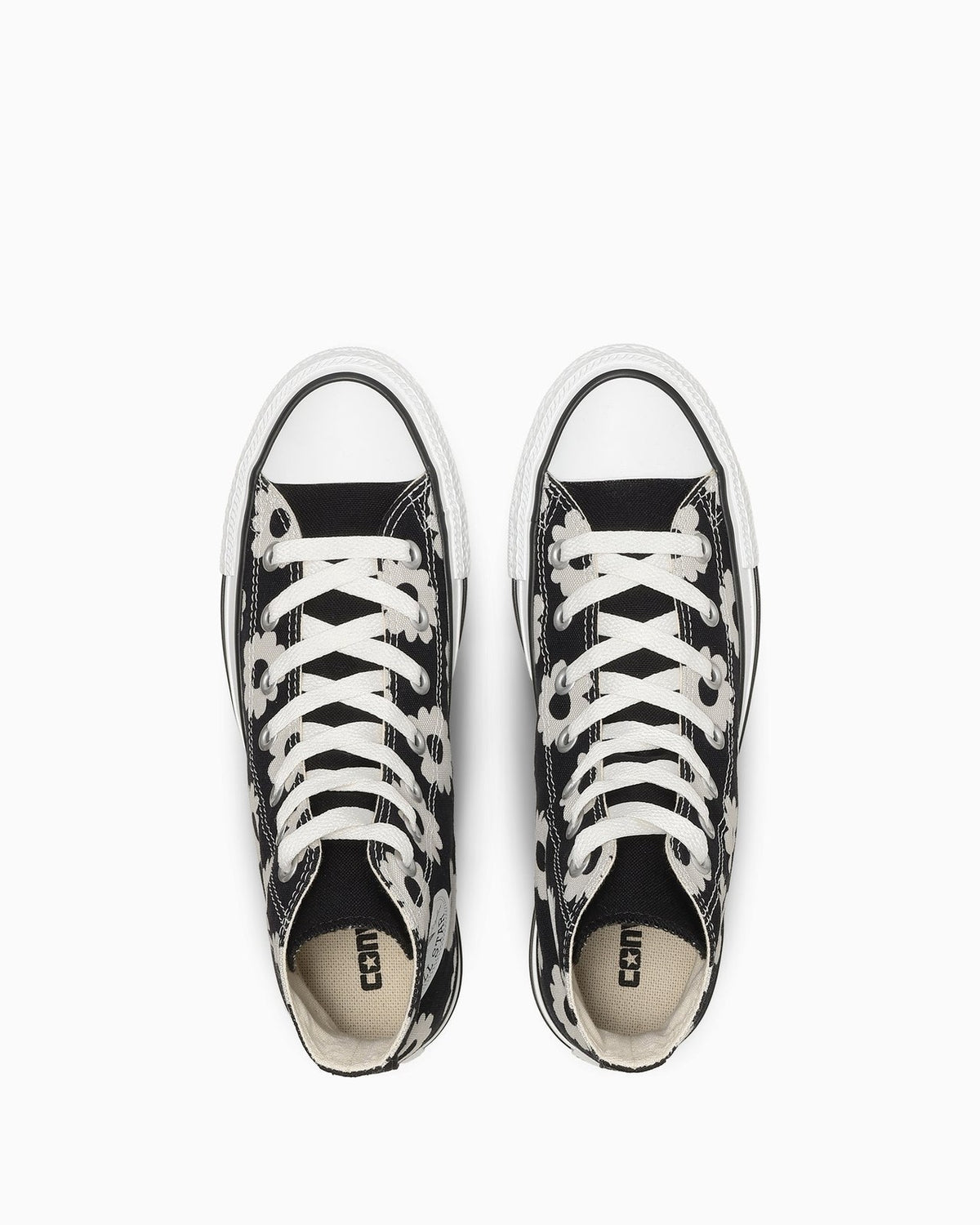 31318120 Converse All Star Flowerprint Hi BlackDark Gray (Women's)