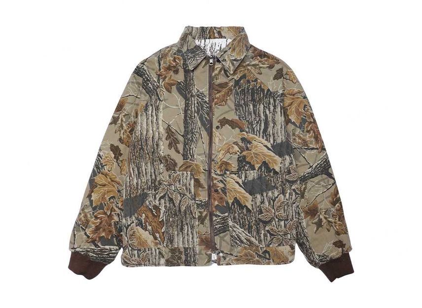 Supreme RealTree Reversible Quilted Work Jacket Snow Camo