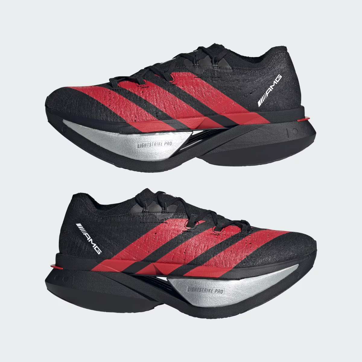 KJ6946 Mercedes AMG adidas Adizero Prime X3 Strung Core Black Lucid Red (Men's)
