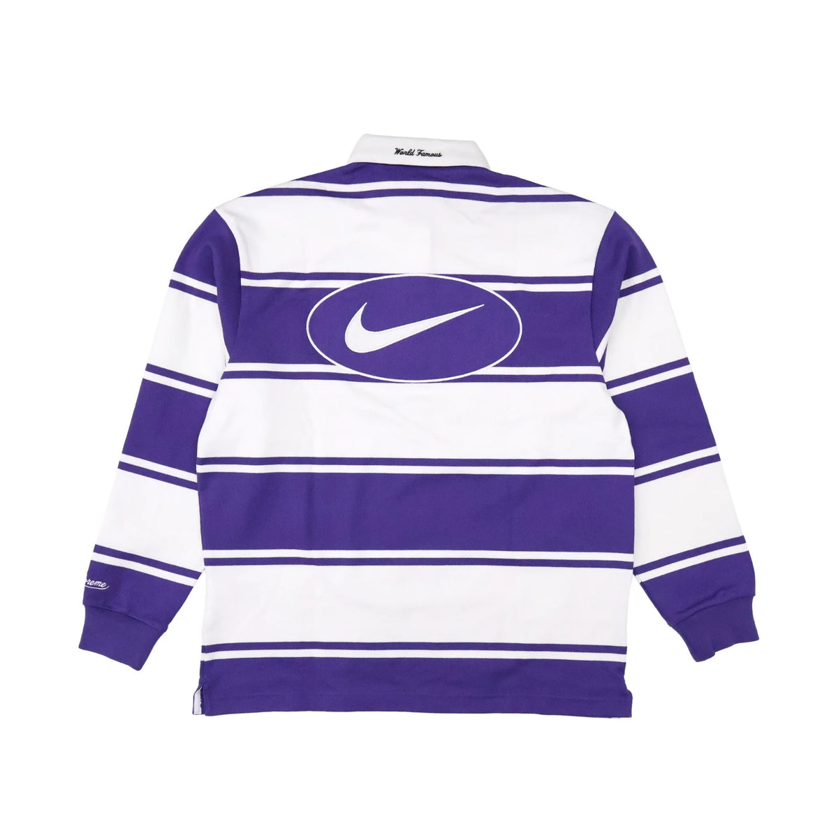 Supreme  Nike Stripe Rugby Purple