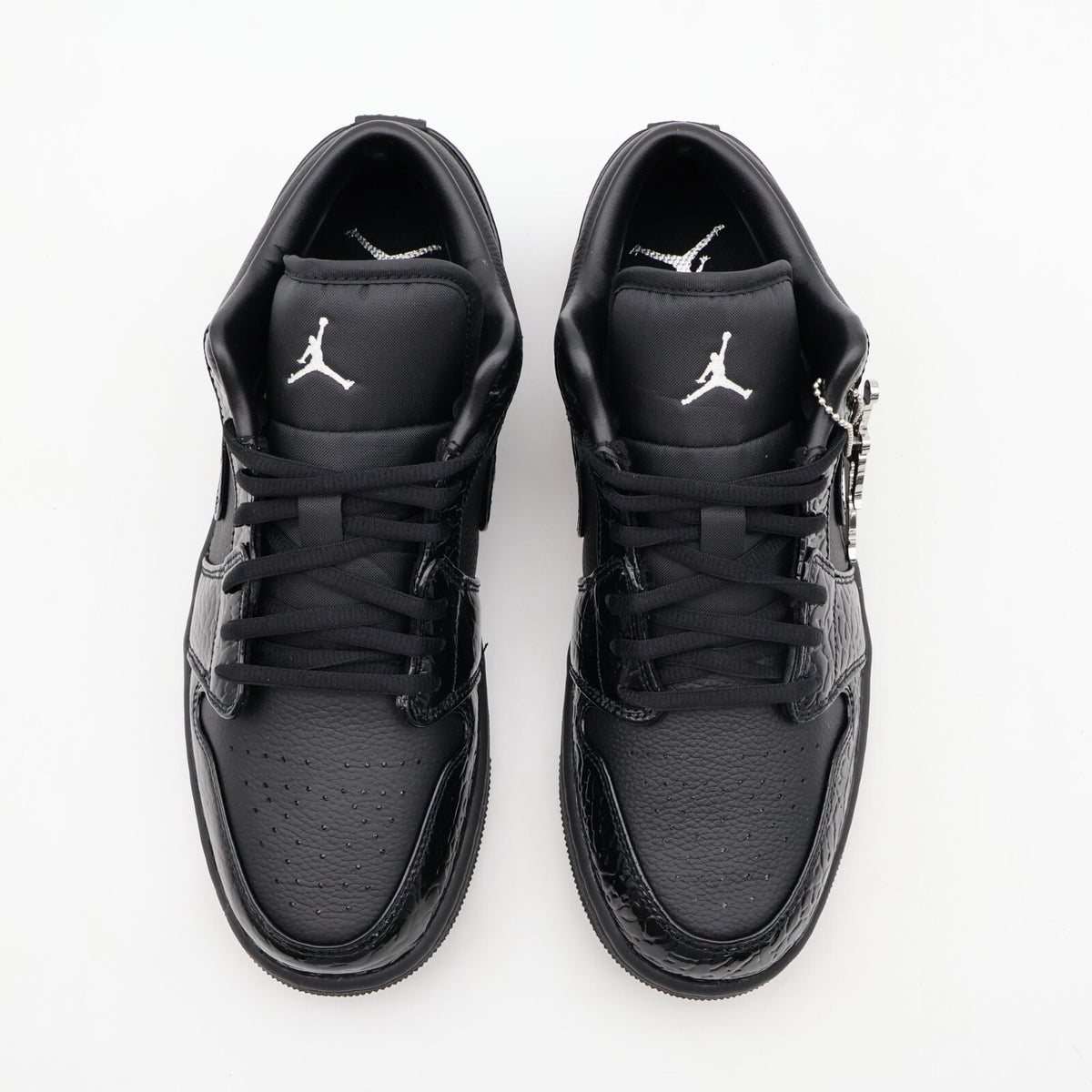 HJ7743-010 Nike WMNS Air Jordan 1 Low SE Black Croc (Women's)