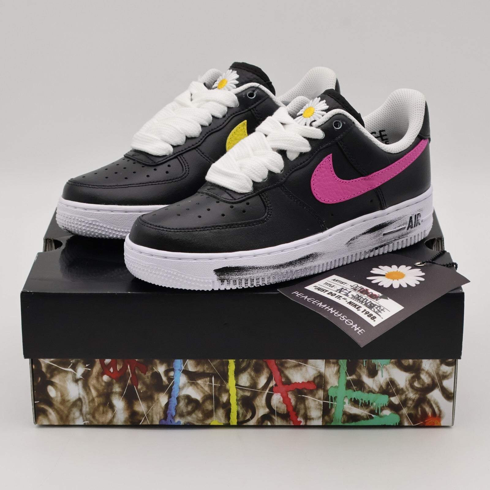 AQ3692-004 PEACEMINUSONE Nike Air Force 1 Low '07 Para-Noise 3.0 Black (Men's)