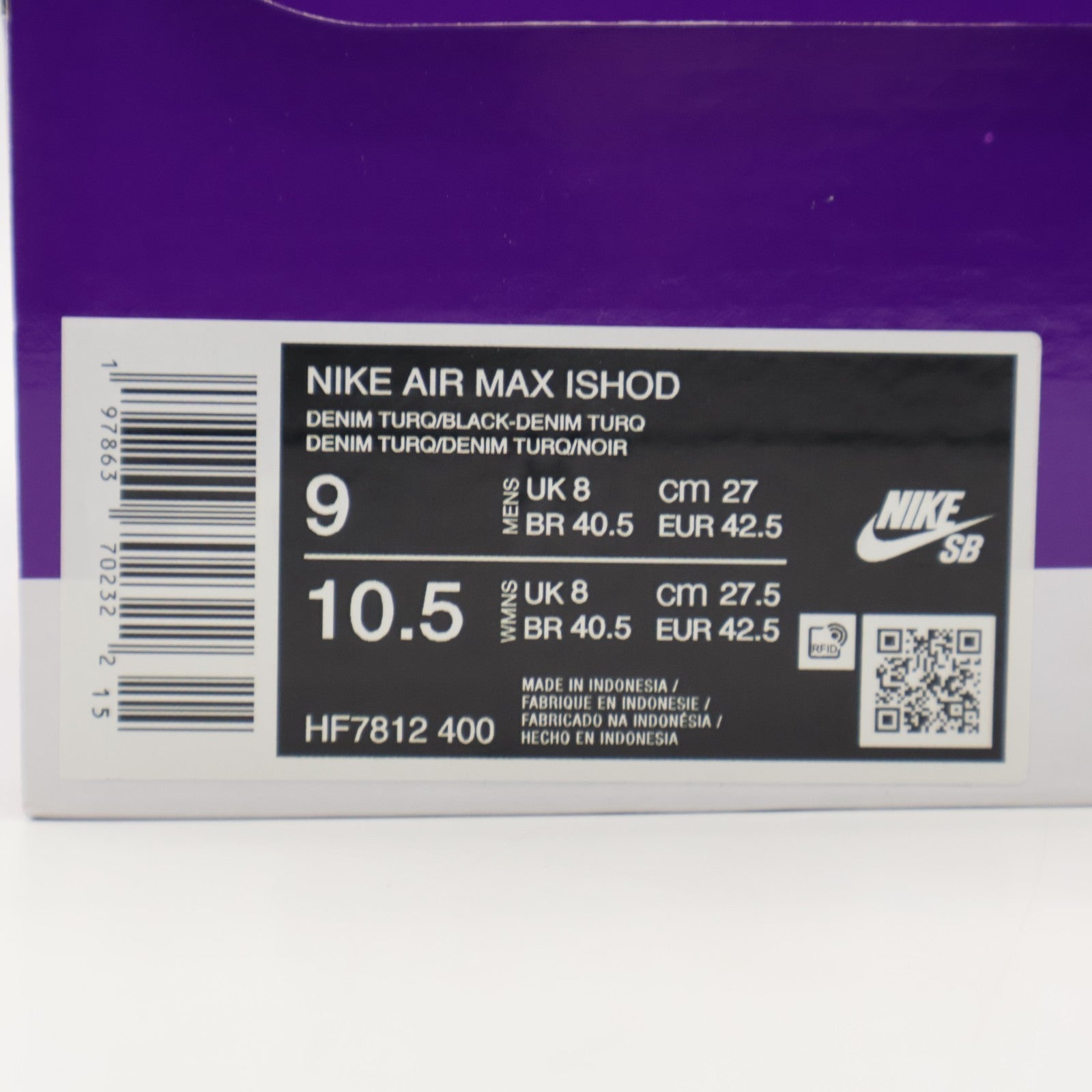 HF7812-400 Nike Air Max Ishod Denim Turquoise Black (Men's)