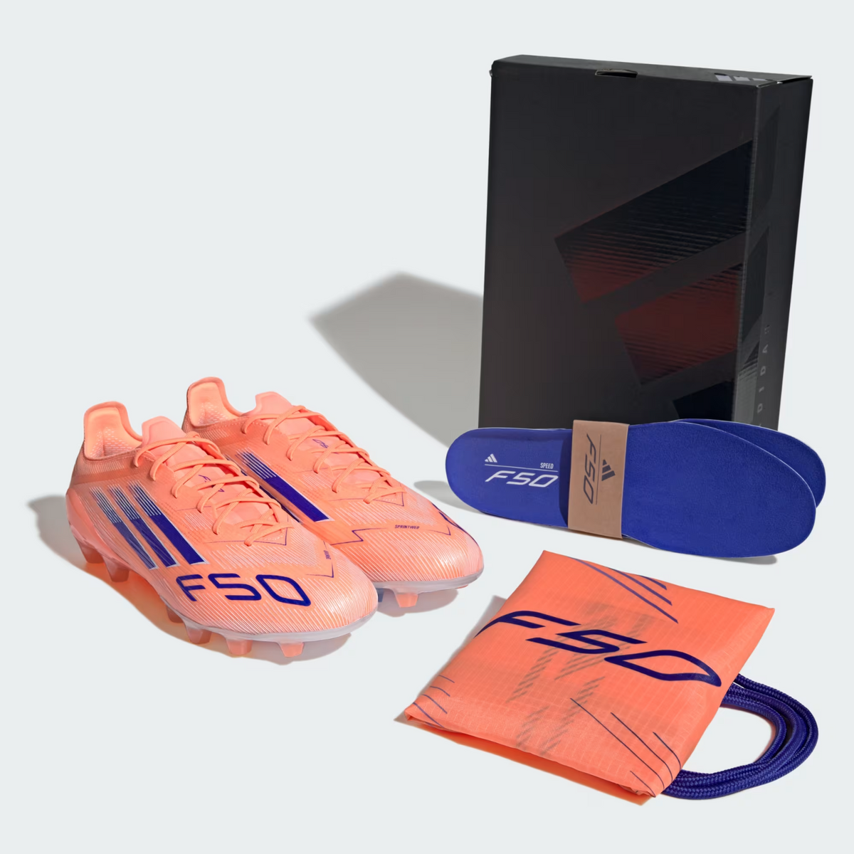 JH7646 adidas F50 Elite HG/AG Japan Beam Orange/Lucid Blue/Cloud White (Men's)