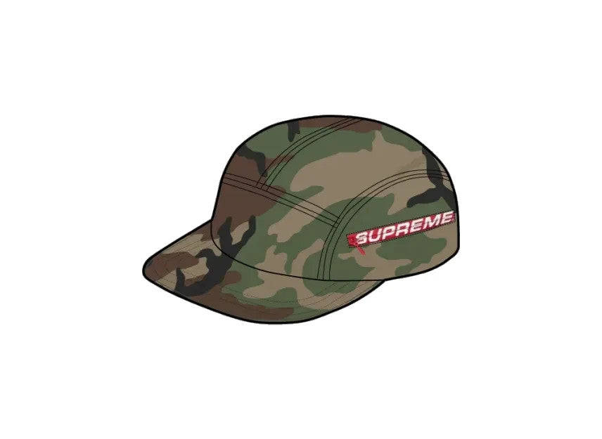 Supreme Side Zip Camp Cap "Woodland Camo"