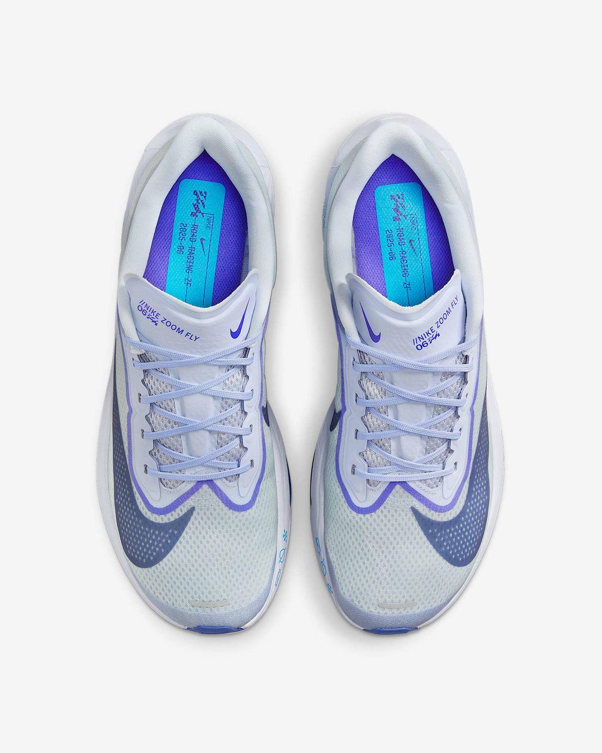 FN8454-002 Nike Zoom Fly 6 Ghost Football Grey Blue Lightning Blue Void (Men's)