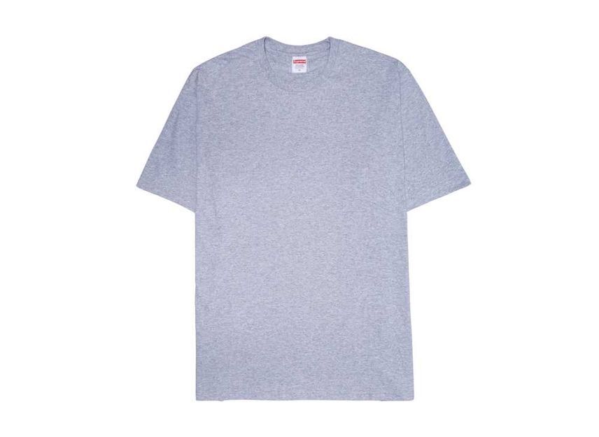 Supreme Backwards Tee Heather Grey