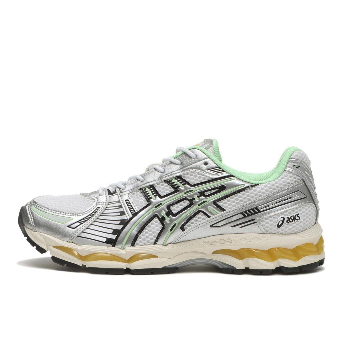 1203A827-100 Asics Gel-Kayano 12.1 Silver Green Orange (Men's)