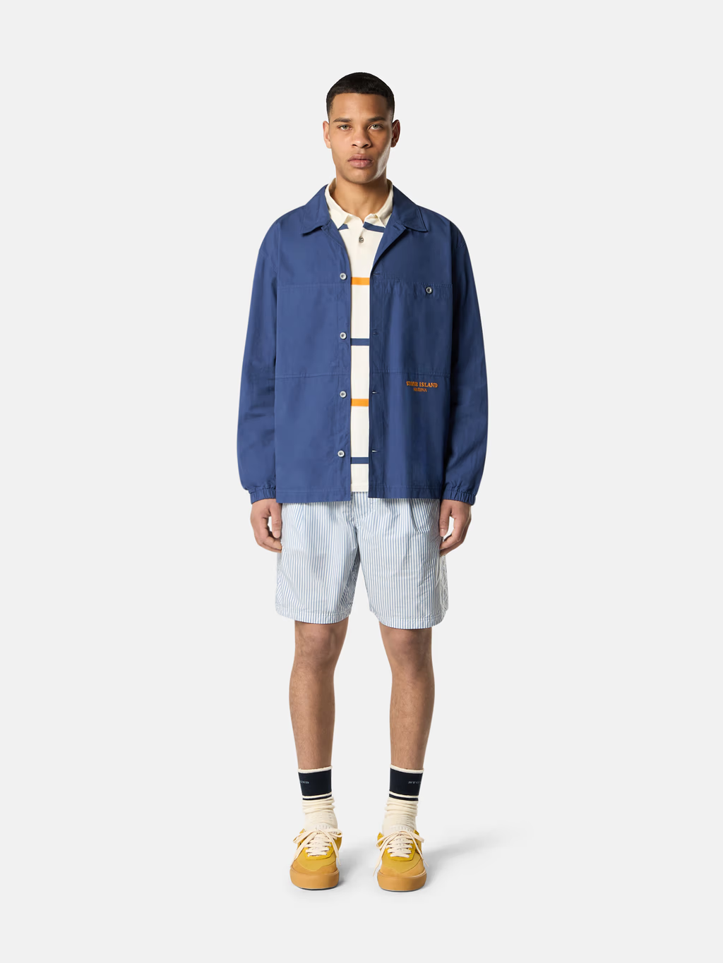 NM272STO Stone Island Marina New Balance Numeric 272 Ochre (Men's)