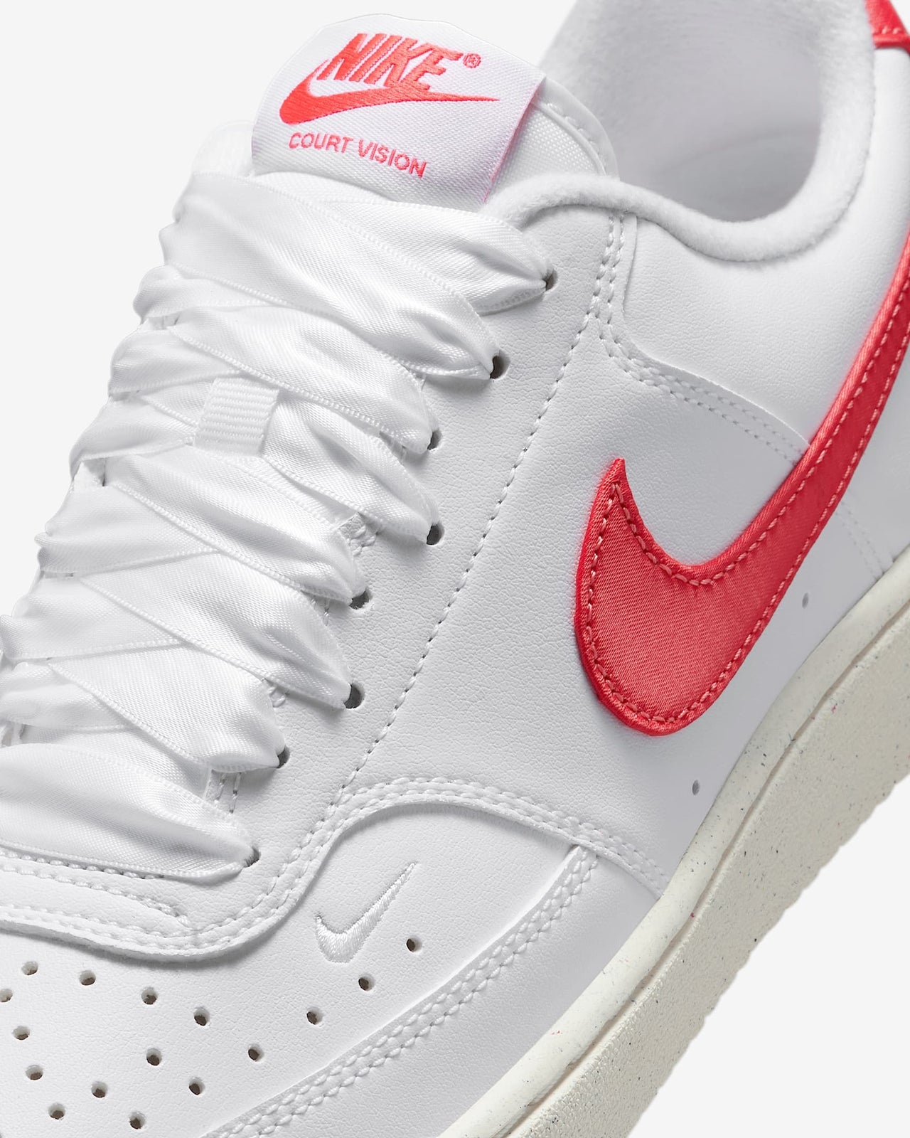 HV5246-100 Nike Court Vision Low Next Nature White Sail Magic Ember (Women's)