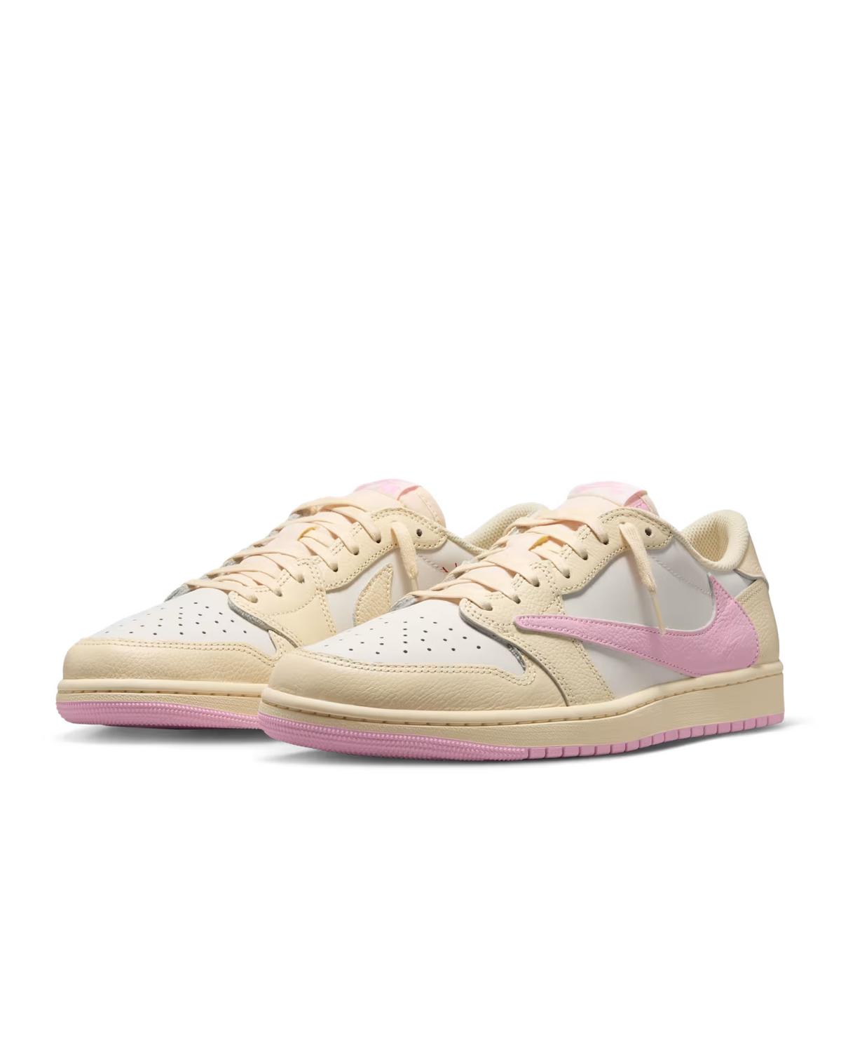 IQ7604-100 Travis Scott Ã Nike Air Jordan 1 Retro Low OG"Muslin/Shy Pink"(Men's)