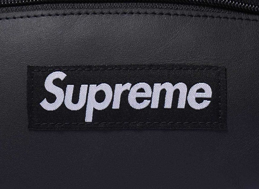 Supreme Leather Waist Bag Black (23FW)