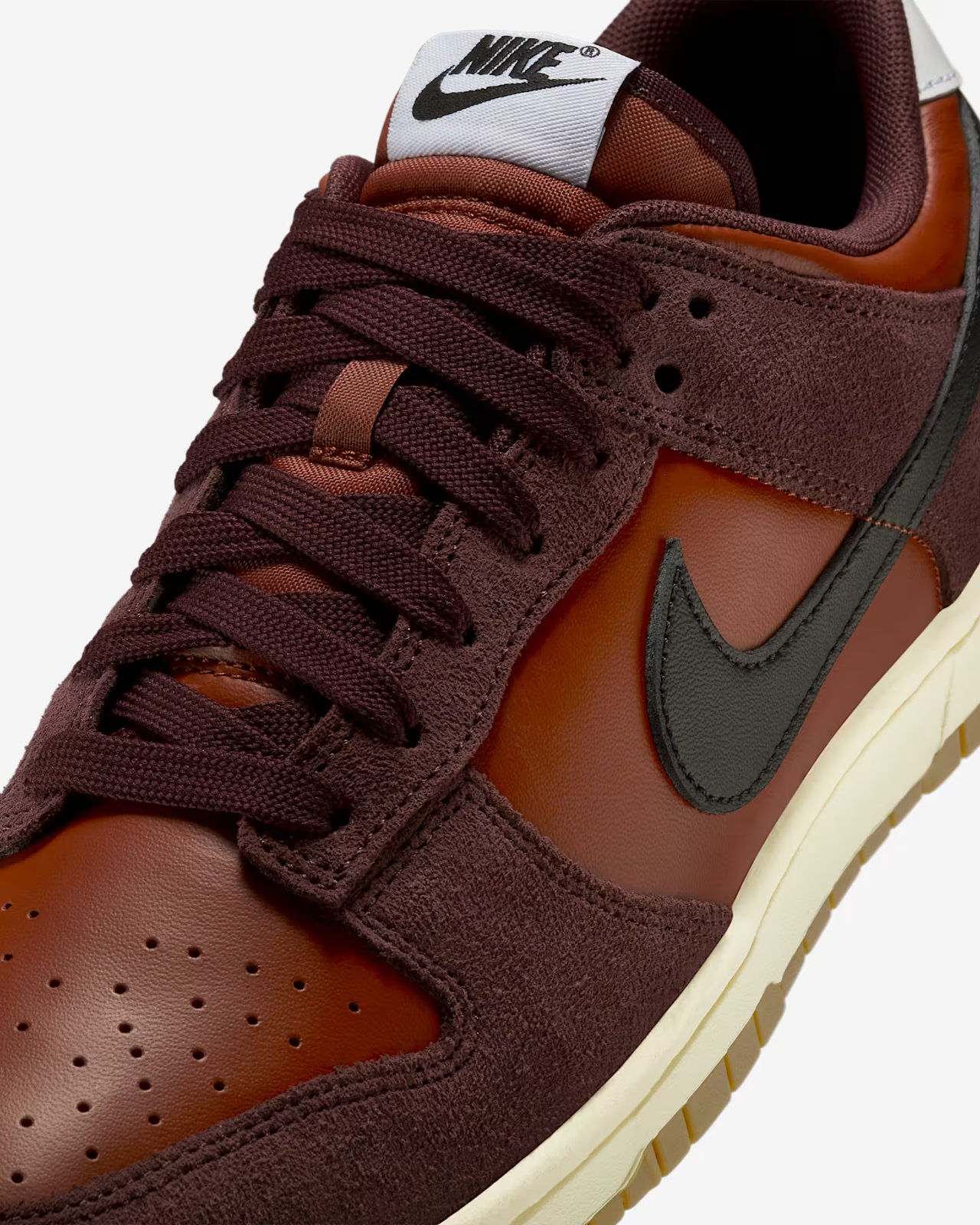 IB6399-600 Nike Dunk Low Mars Stone Black Burgundy Crush (Men's)
