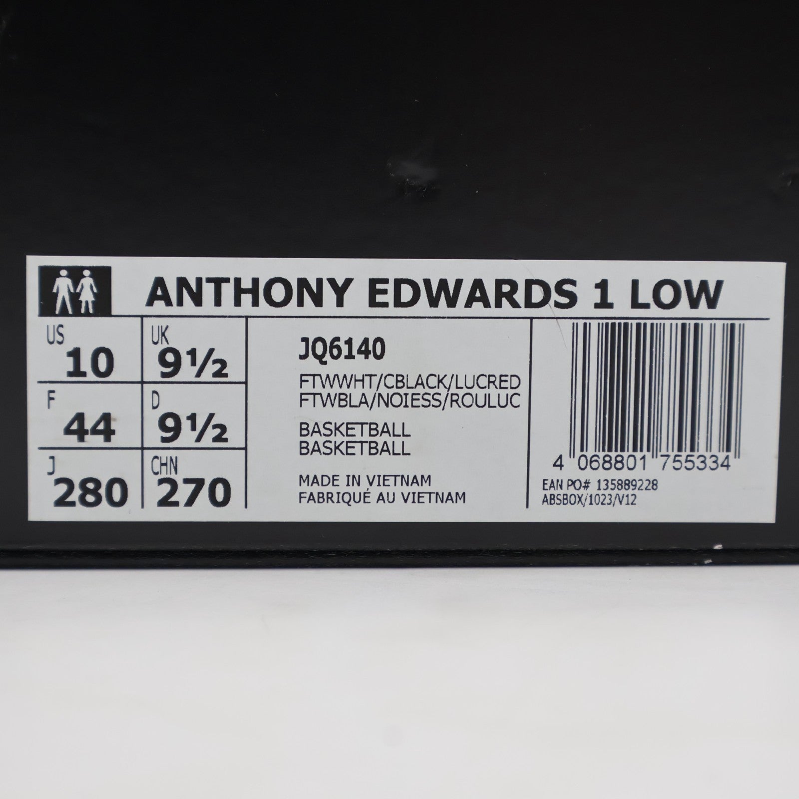 JQ6140 adidas AE1 Low Best of Adi 2.0 Footwear White Core Black Lucid Red (Men's