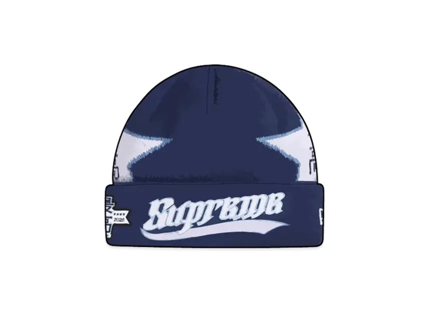 Supreme New Era Stars Beanie "Navy"