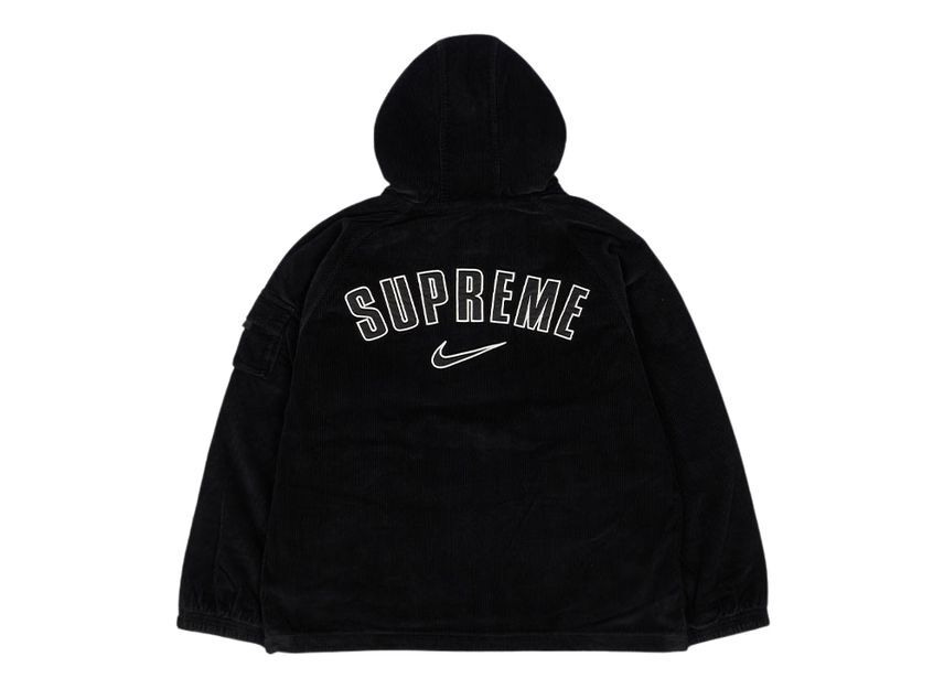 Supreme Nike Arc Corduroy Hooded Jacket Black