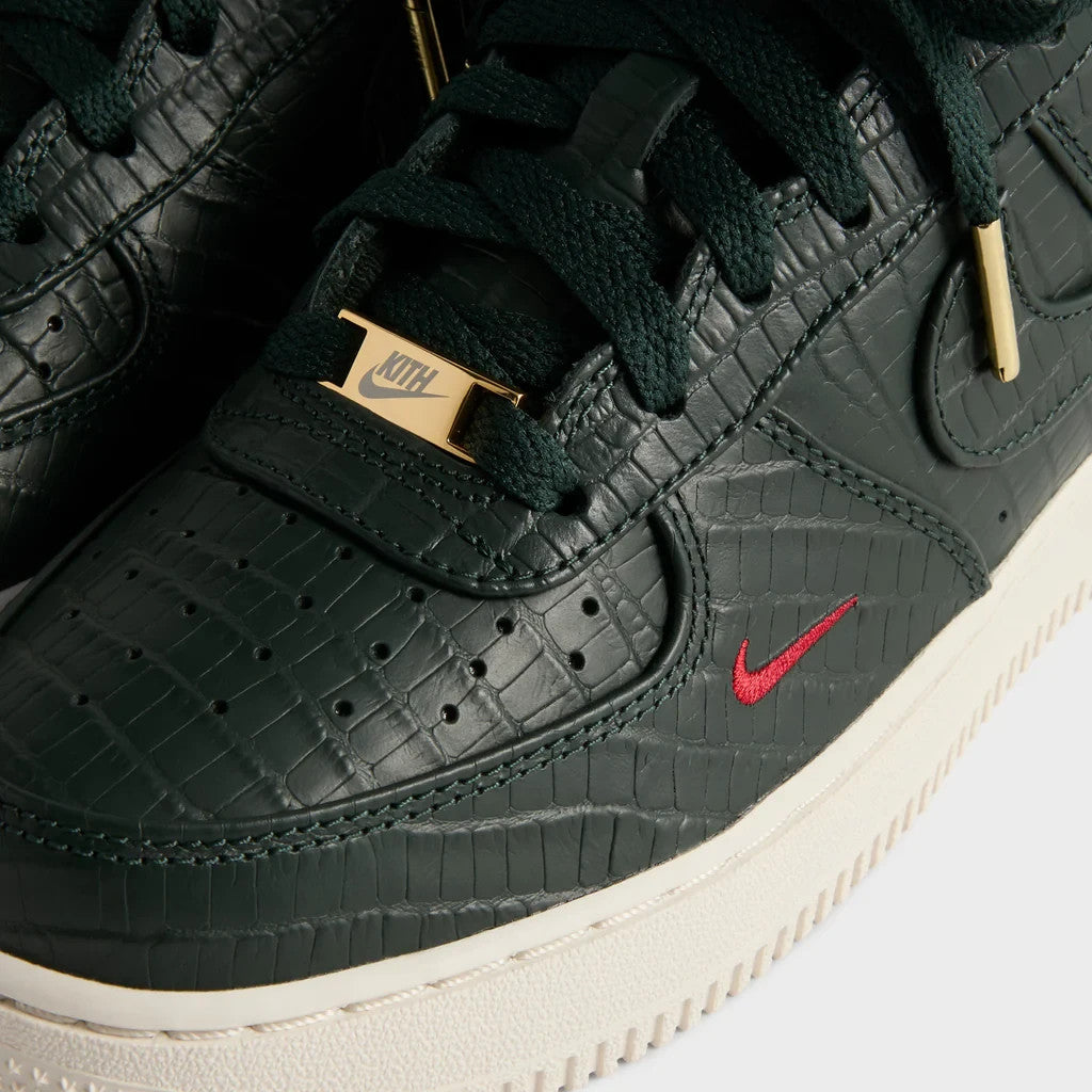 IM6037-300 KITH Nike GS Air Force 1 Low Black Spruce