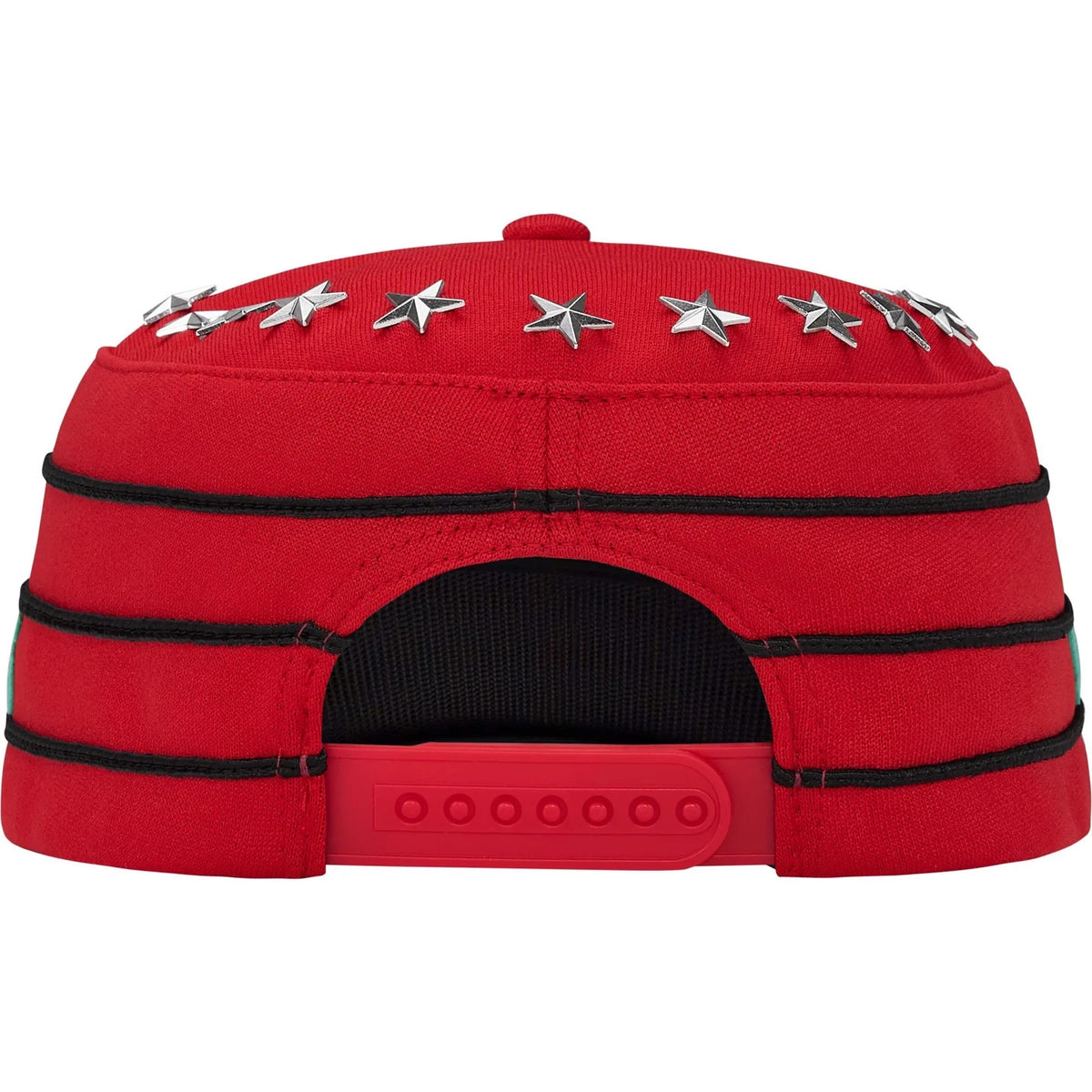 Supreme Stars Studded Pillbox Hat Red
