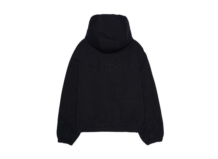 Supreme Faux Shearling Lined Bomber Jacket Black