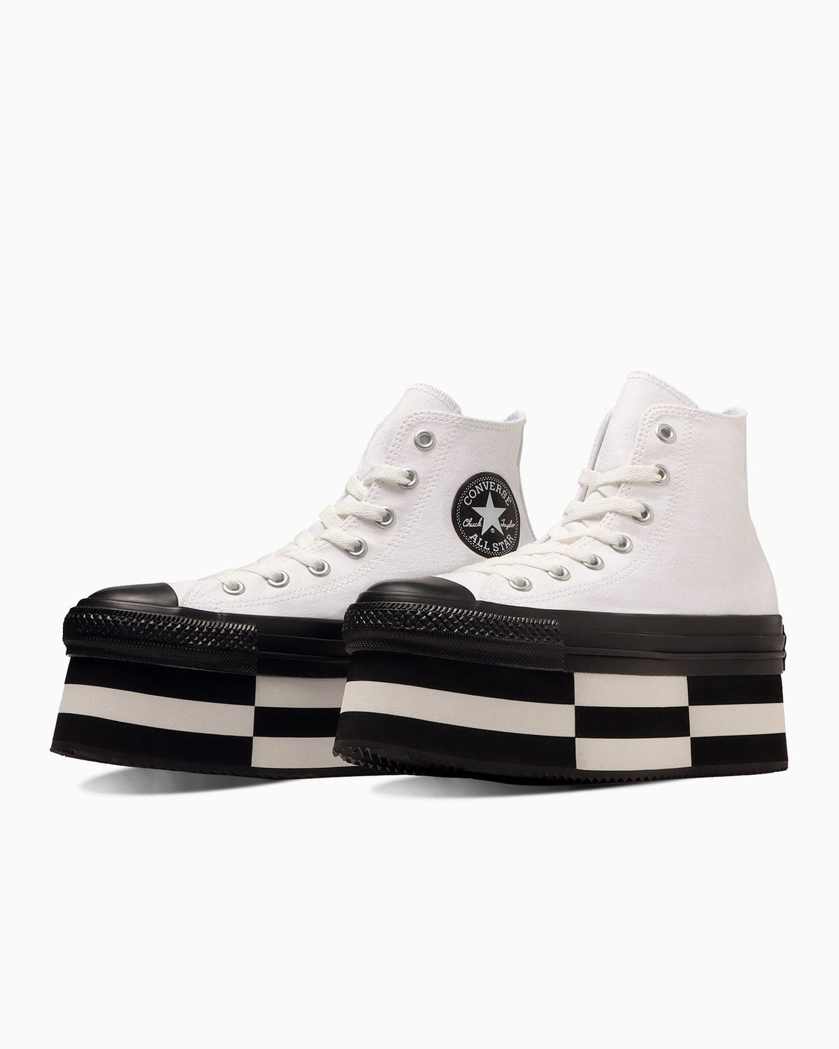 31312750 Converse All Star Chunkyblock Hi White Black (Women's)