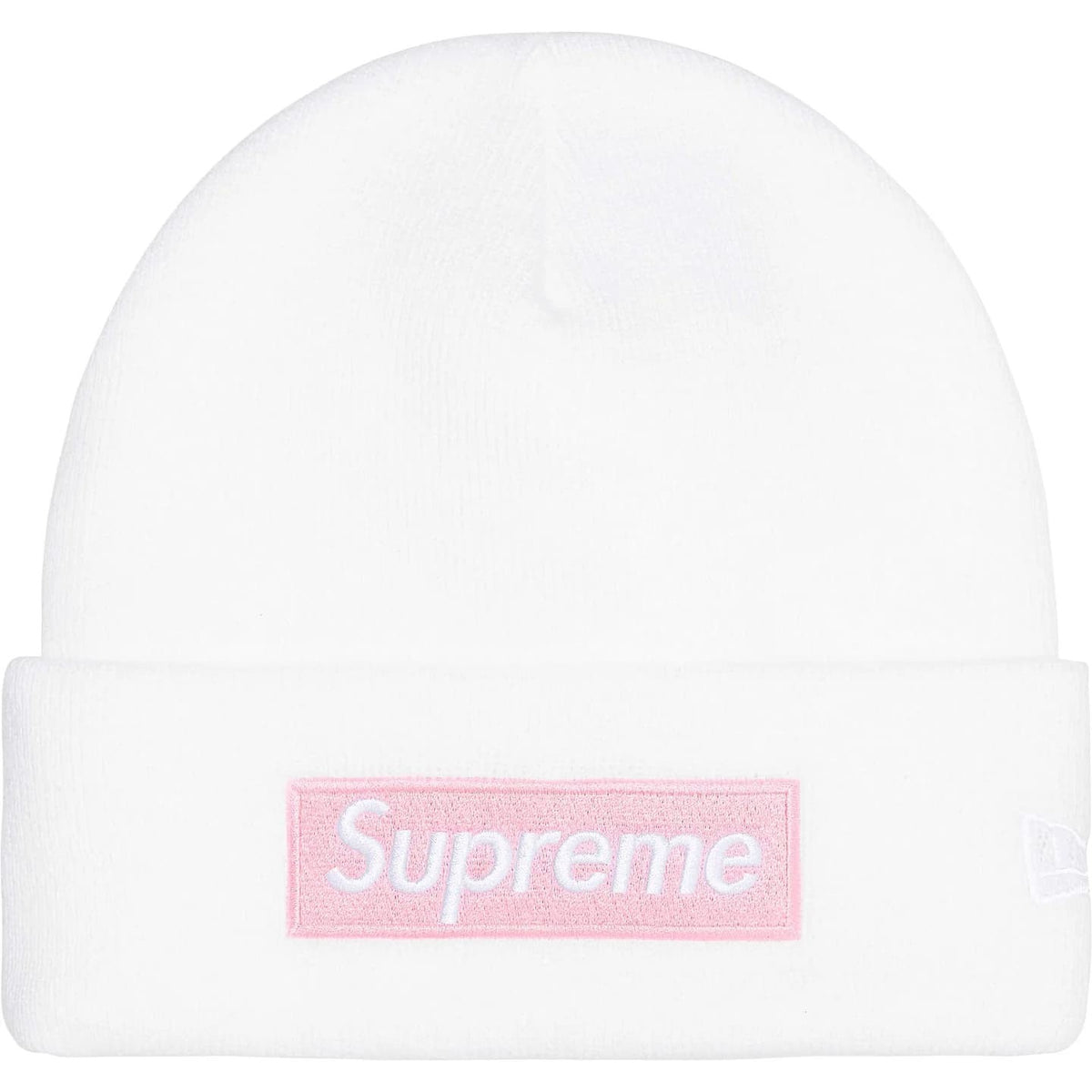 Supreme New Era Box Logo Beanie (25FW) White