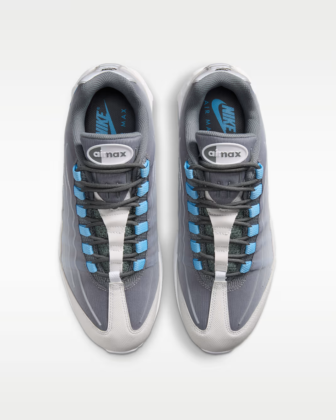 IH7853-003 Nike Air Max 95 Big Bubble Tech "Smoke Grey/Football Blue" (Men's)