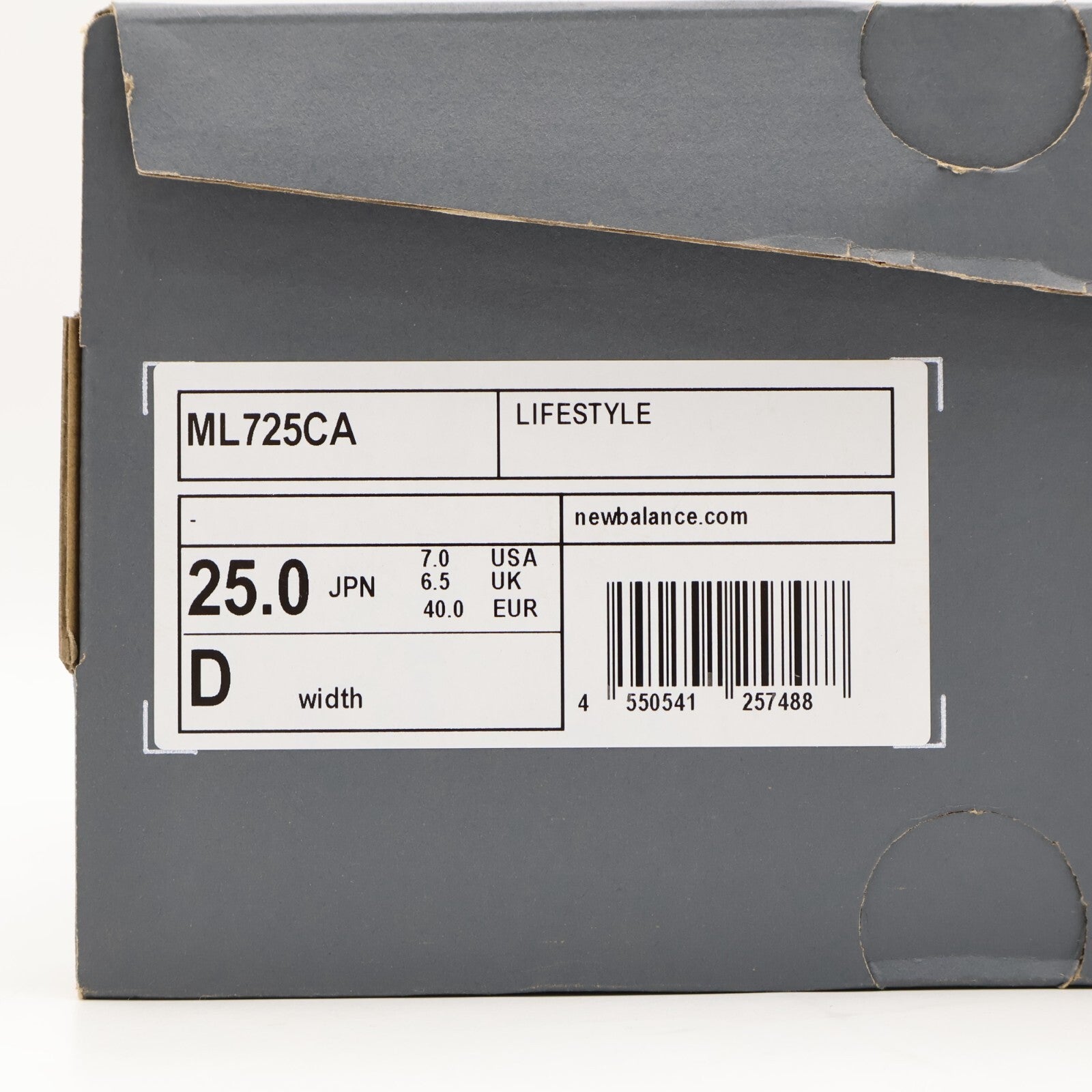 ML725CA New Balance 725 Off White Black (Men's)