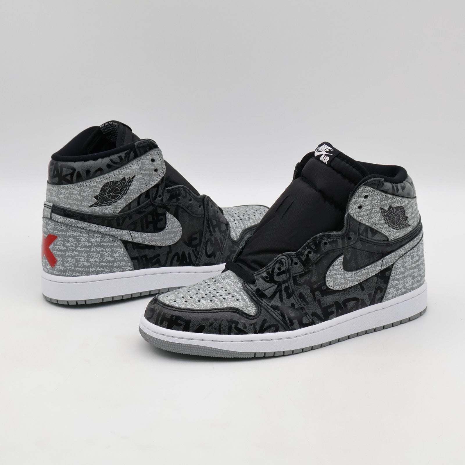 555088-036 Nike Jordan 1 High OG Rebellionaire Black White Particle Grey (Men's)