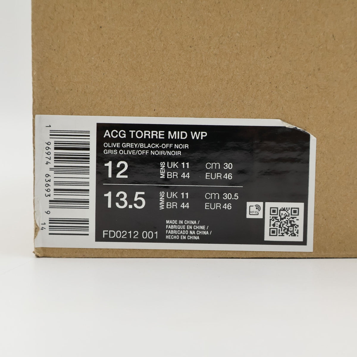 FD0212-001 Nike ACG Torre Mid Olive Grey Khaki (Men's)