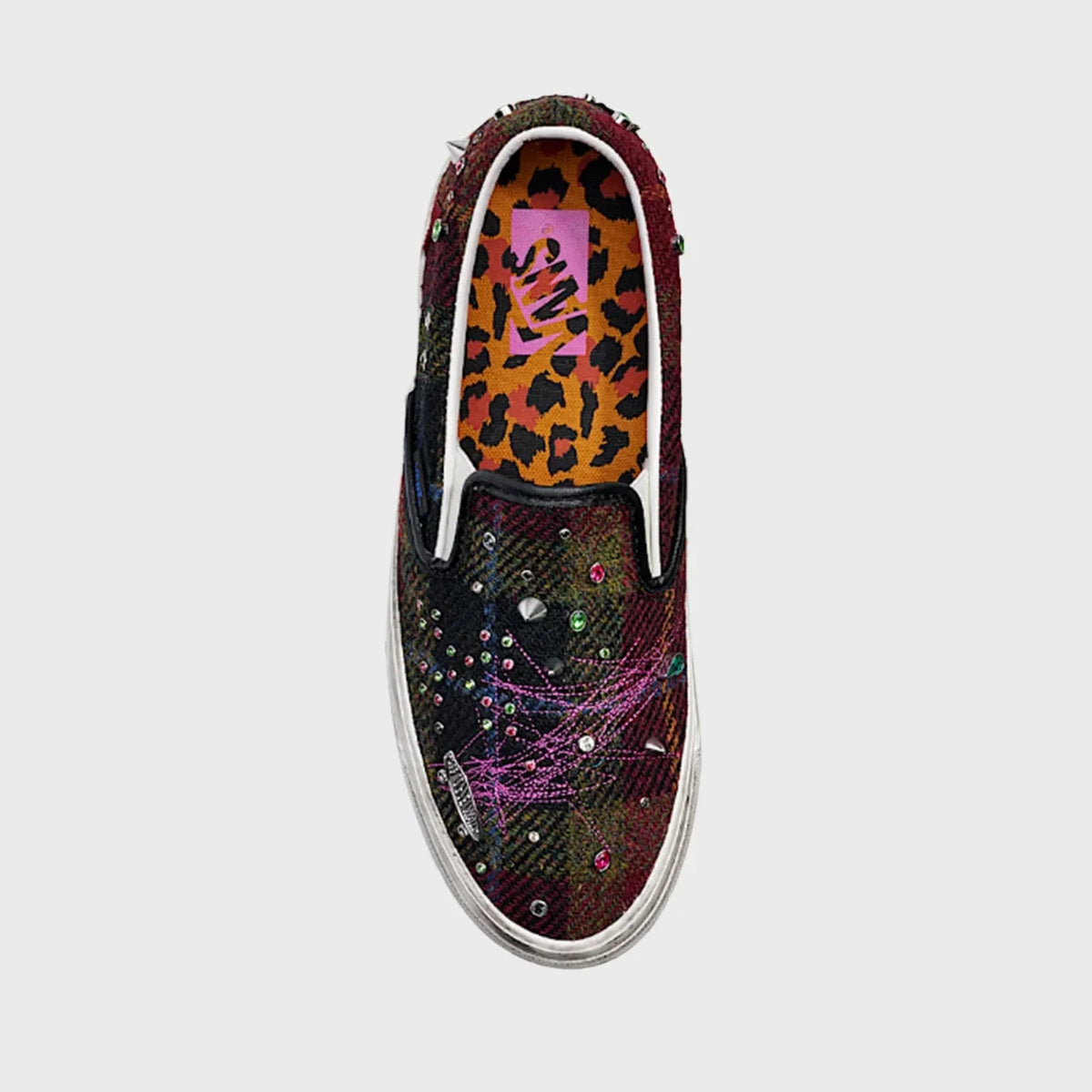 VN000E96BJN Harris Tweed Ã Vans Premium Classic Slip-On "Tweed Red/Blue" (Men's)