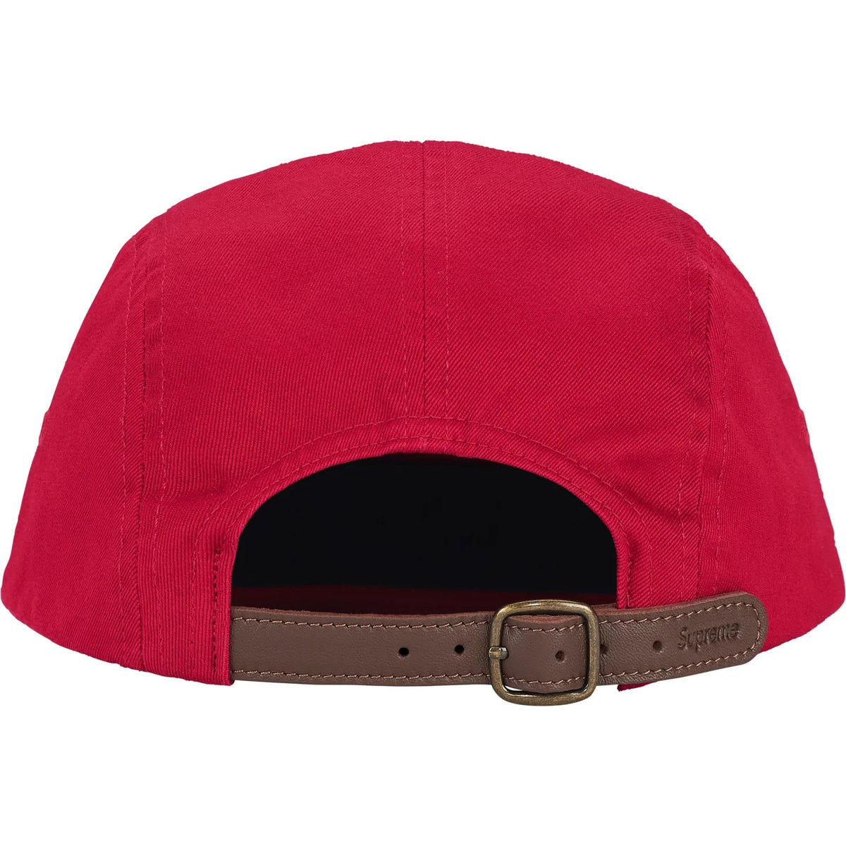 Supreme Washed Chino Twill Camp Cap (26SS) Red