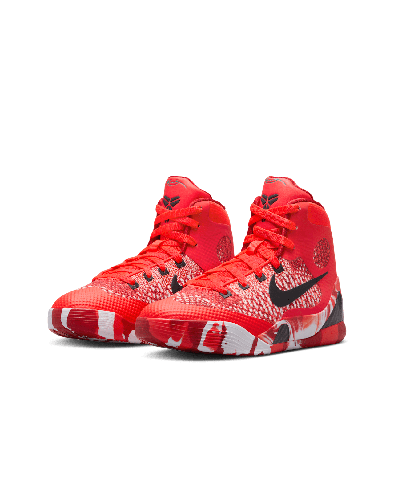 HJ9446-600 Nike GS Kobe 9 Elite High Protro Bright Crimson Emerald Green