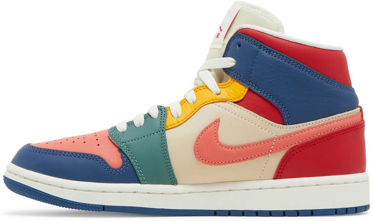 DN3738-400 Nike Air Jordan 1 Mid SE "Multi Color" (Women's)