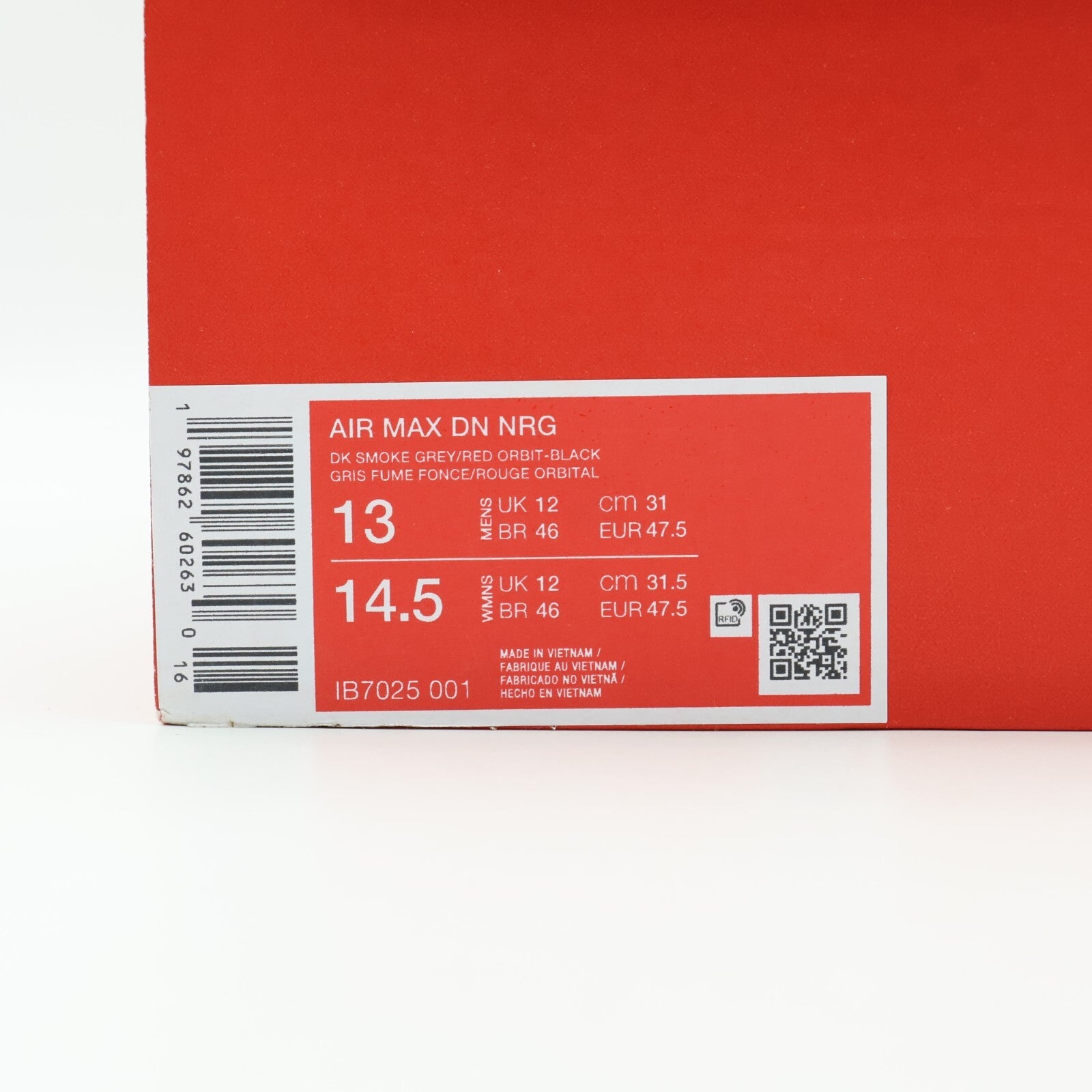 IB7025-001 Nike Air Max DN Dark Smoke Grey Black Sweet Beet Red Orbit (Men's)