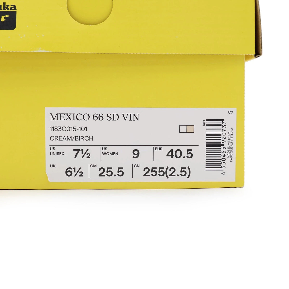 1183C015-101 Onitsuka Tiger Mexico 66 SD Cream Birch (Men's)