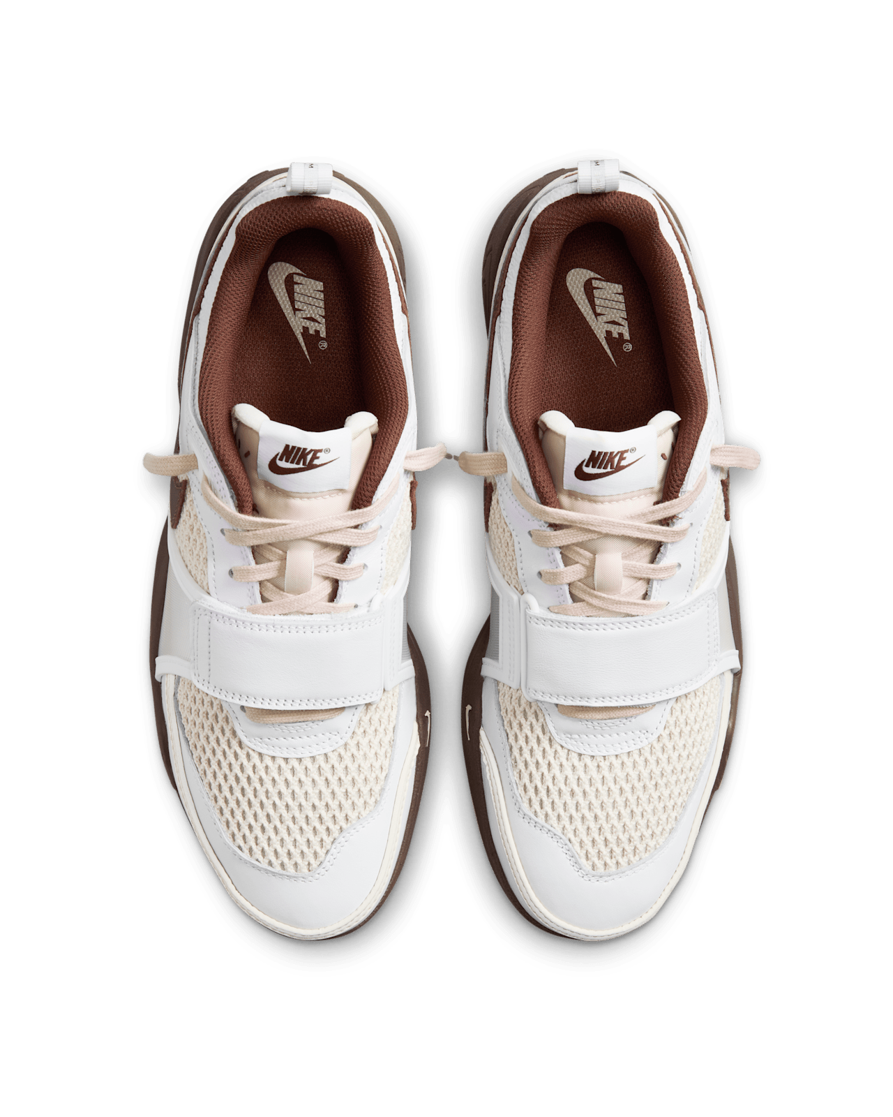 HQ3073-100 Travis Scott Nike Zoom Field Jaxx White and Light Chocolate (Men's)